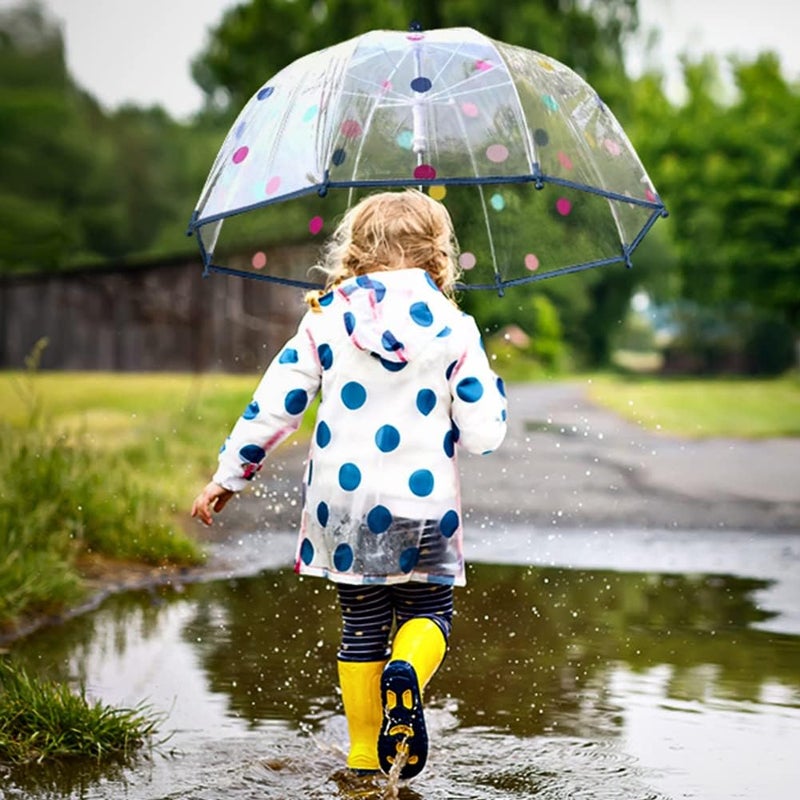 RONIARE Kids Clear Bubble Umbrellas for Rain Dome Windproof Umbrella for Kid Girls and Boys - Image 2